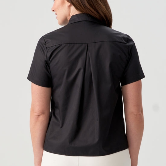 Sophie Grace Black Buffy Boxy Blouse NWT - Picture 2 of 3